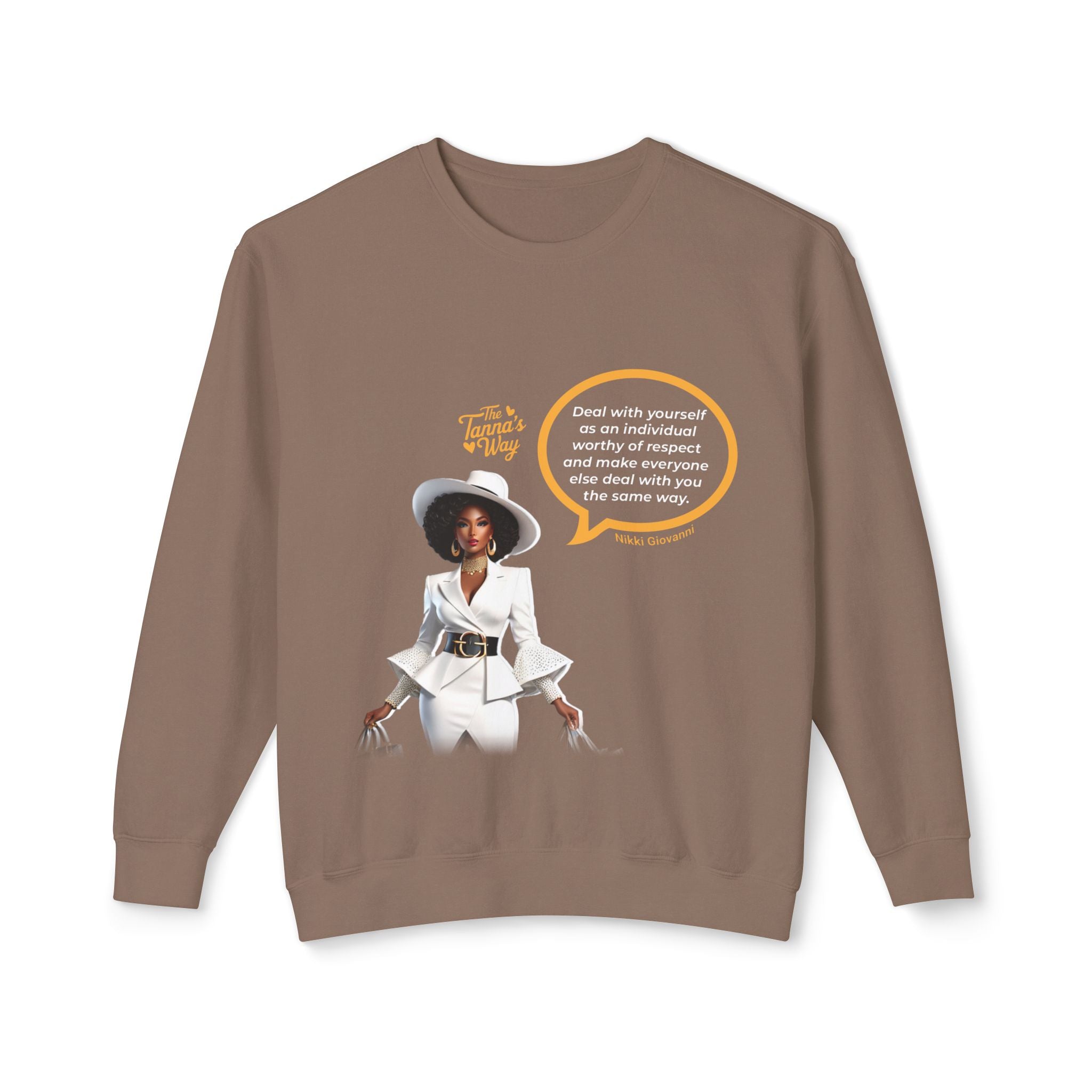 Nikki Giovanni | Unisex Lightweight Crewneck Sweatshirt